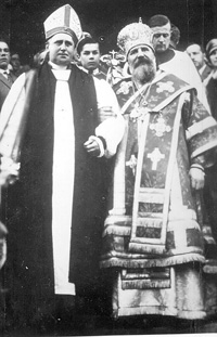 Arhibīskaps Jānis (Pommers) ar anglikāņu bīskapu